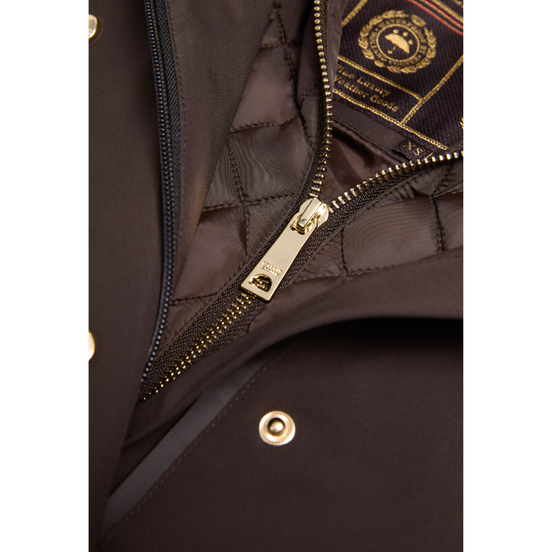 Holland Cooper Folgate Rain Coat - Chocolate-7