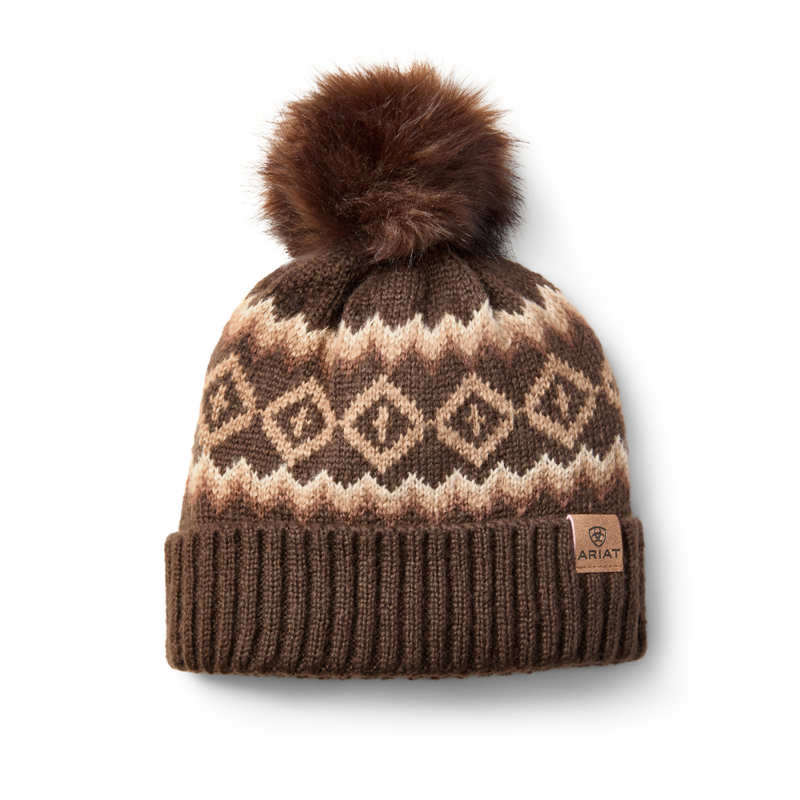 Ariat Women's Bristol Beanie - Chocolate Brown