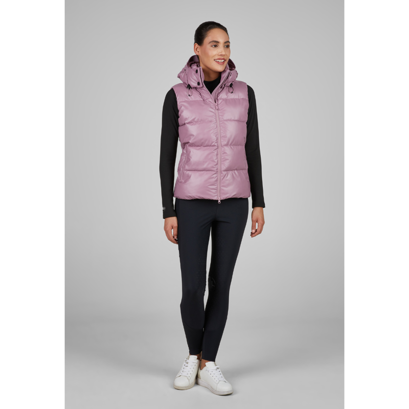 Pikeur Athleisure Ladies Quilted Vest - Berry Blush-6