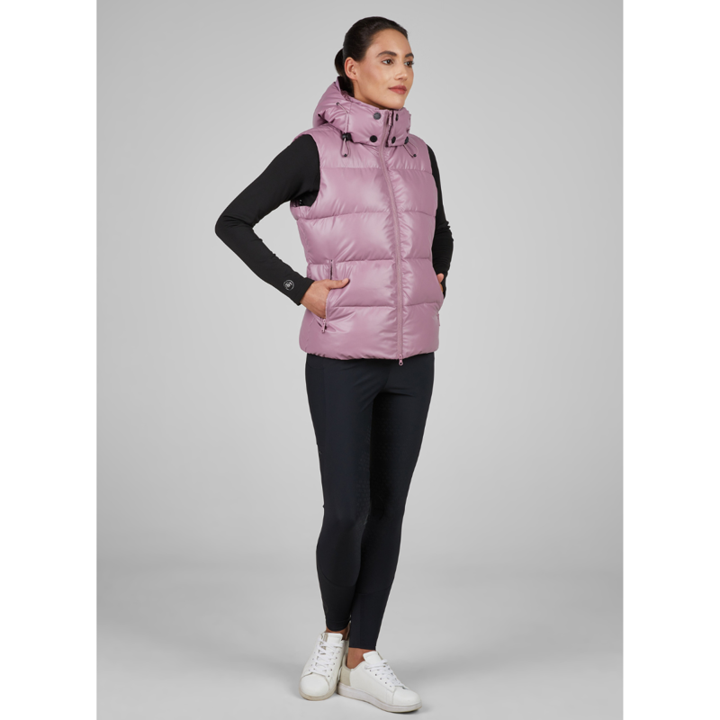 Pikeur Athleisure Ladies Quilted Vest - Berry Blush-5