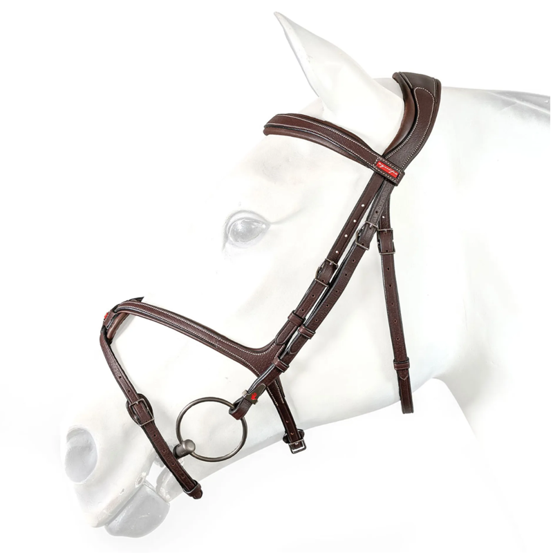Equipe Mexican Grackle Bridle with Anatomical Headpiece - Brown