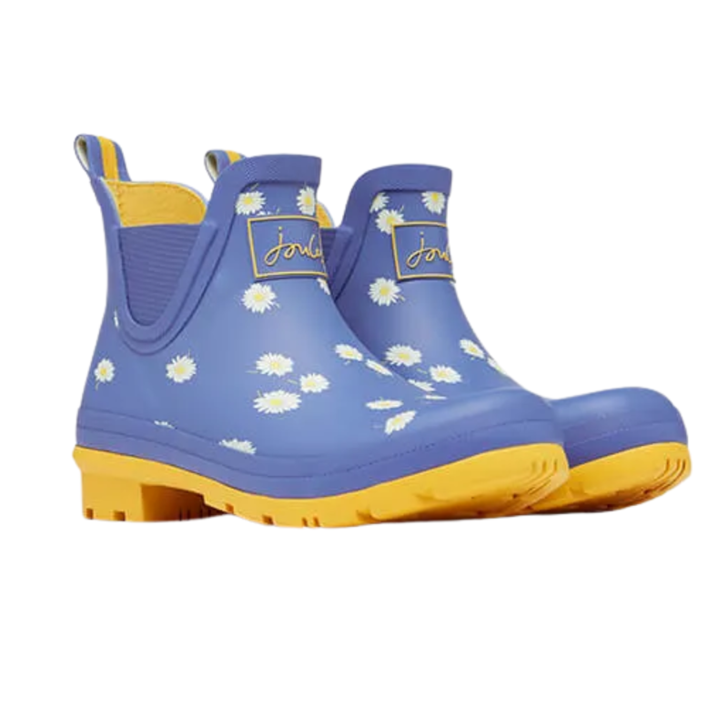 Joules Junior Short Wellibob - Blue Daisy Bee