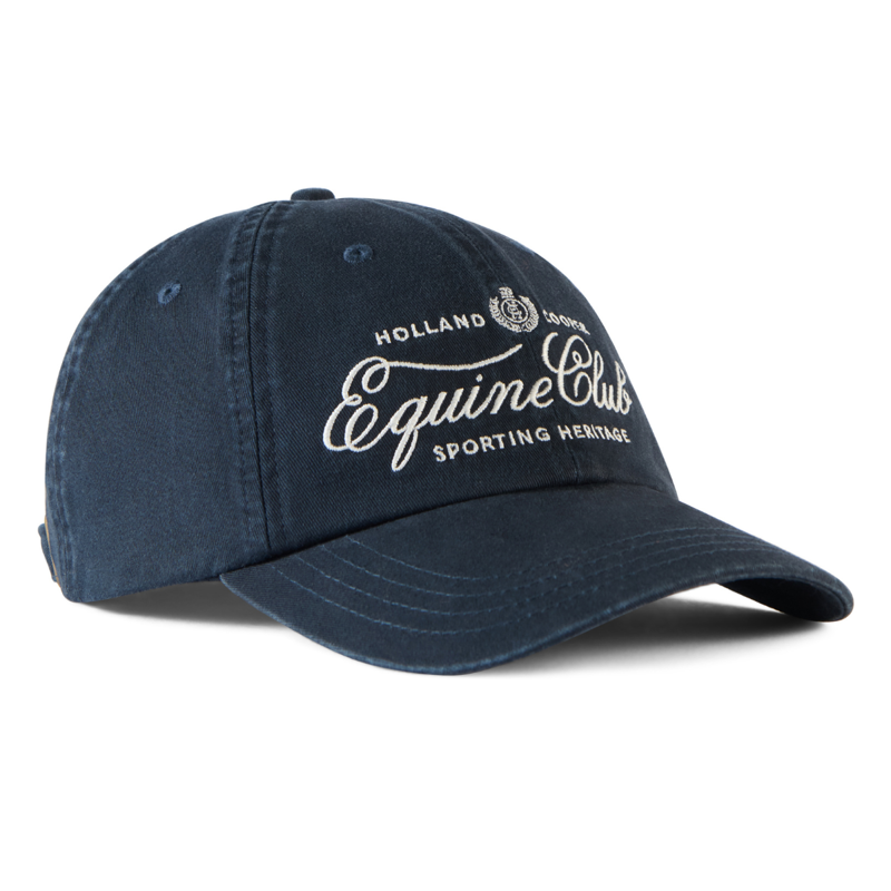 Holland Cooper Equine Club Cap - Ink Navy Ecru