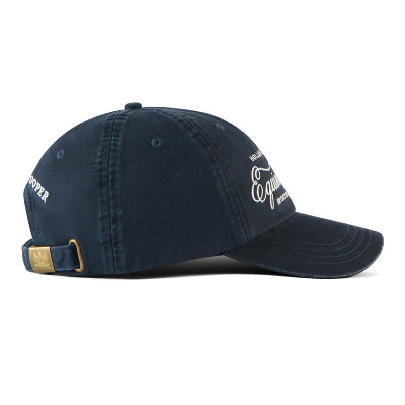 Holland Cooper Equine Club Cap - Ink Navy Ecru-2