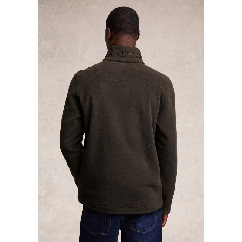 Holland Cooper Men's Country Fleece Quarter Zip - Khaki-1