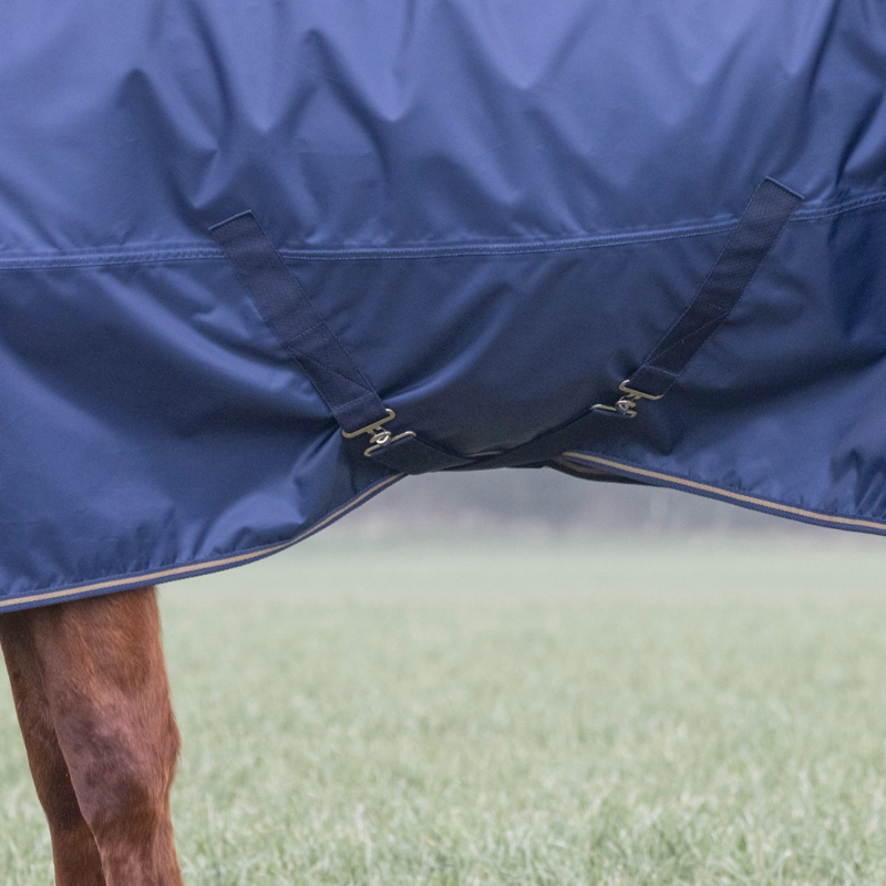Shires Typhoon Lite Turnout Rug - Navy-5
