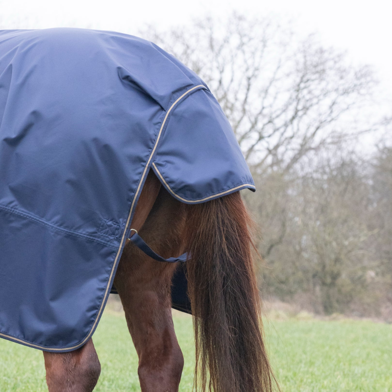 Shires Typhoon Lite Turnout Rug - Navy-4