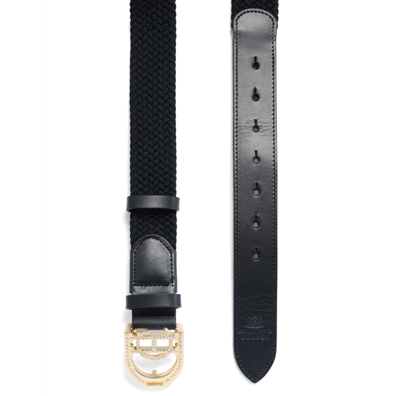 Holland Cooper Stirrup Heritage Belt - Black Crystal-3