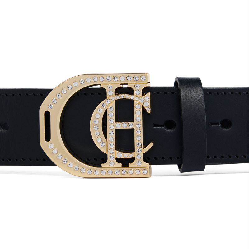 Holland Cooper Stirrup Heritage Belt - Black Crystal-2