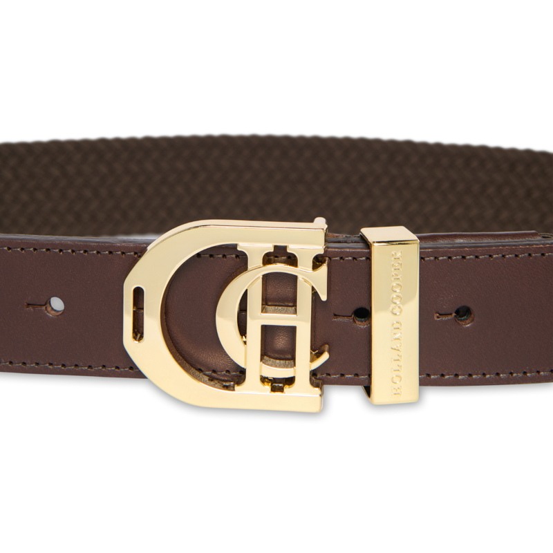 Holland Cooper Stirrup Heritage Belt - Chocolate-1