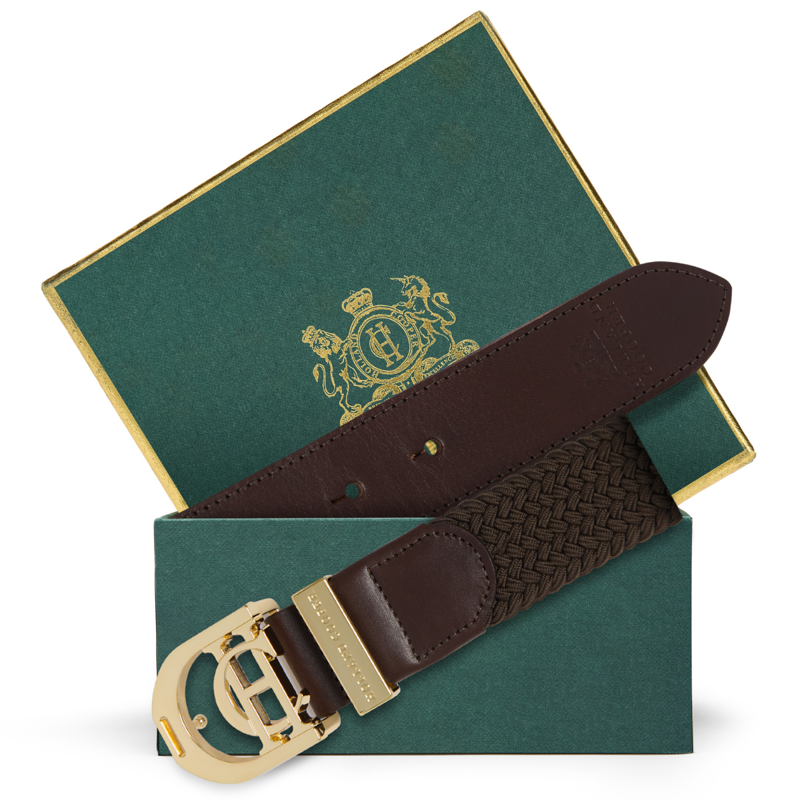 Holland Cooper Stirrup Heritage Belt - Chocolate
