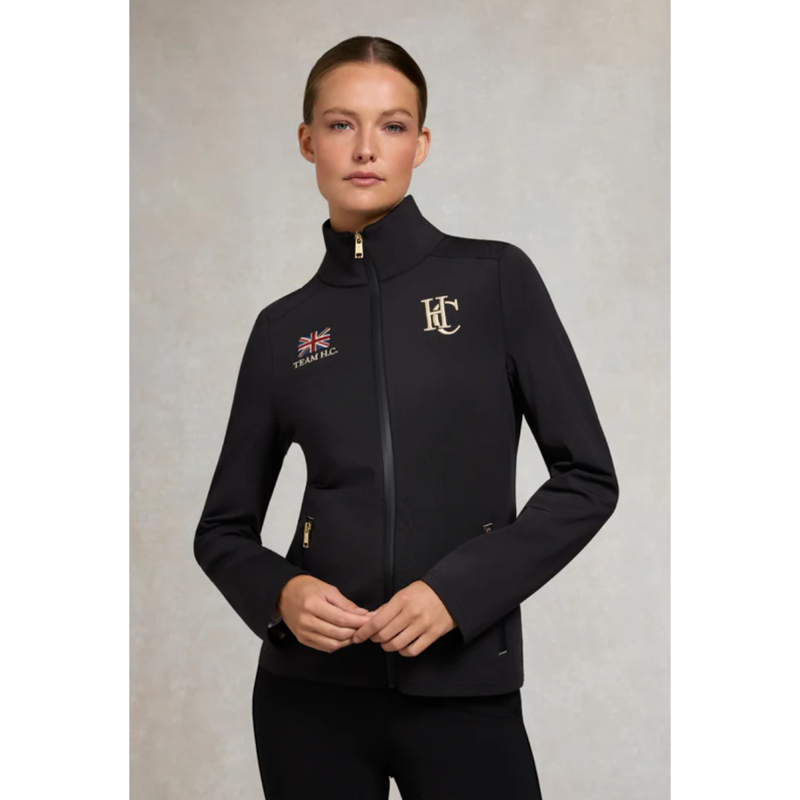 Holland Cooper Rocana Zip Through Softshell - Black