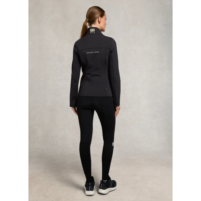 Holland Cooper Rocana Zip Through Softshell - Black-3