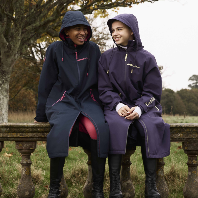 LeMieux Young Rider HydroShield Robe - Navy-4