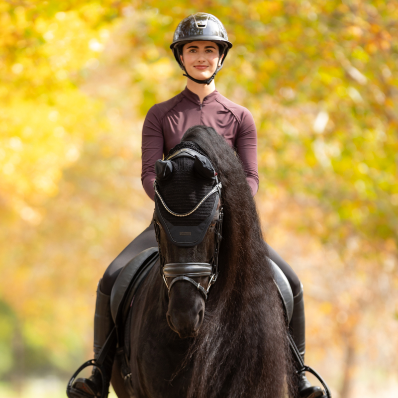 LeMieux Essence Fly Hood - Black-3