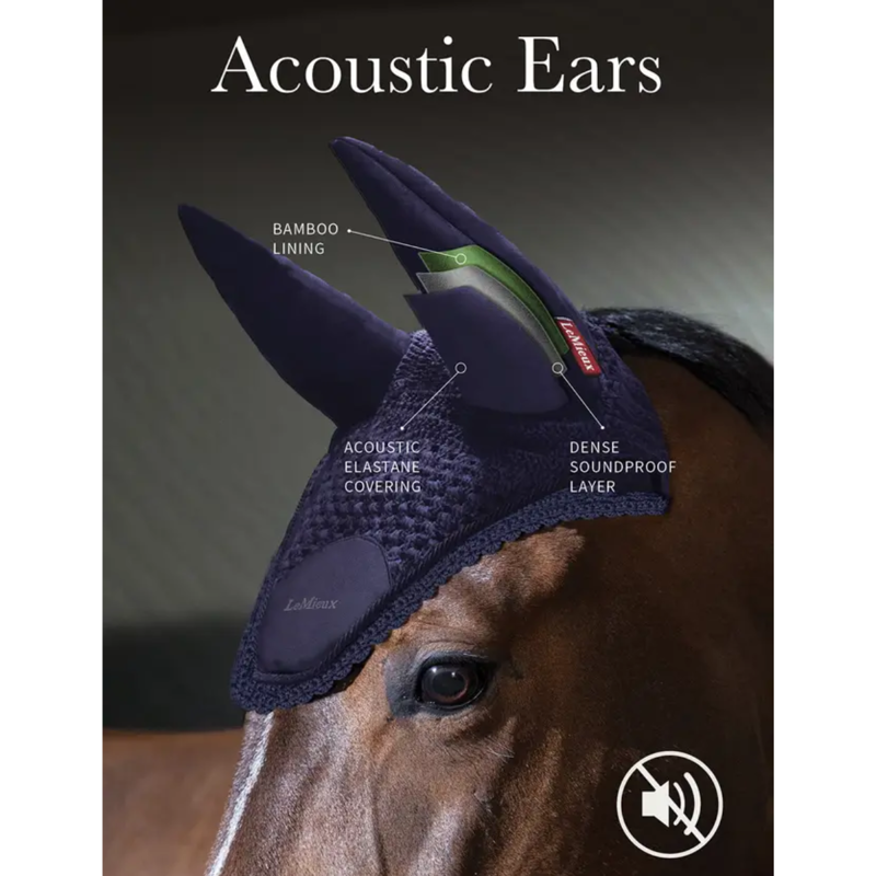 LeMieux Essence Acoustic Fly Hood - Black-1