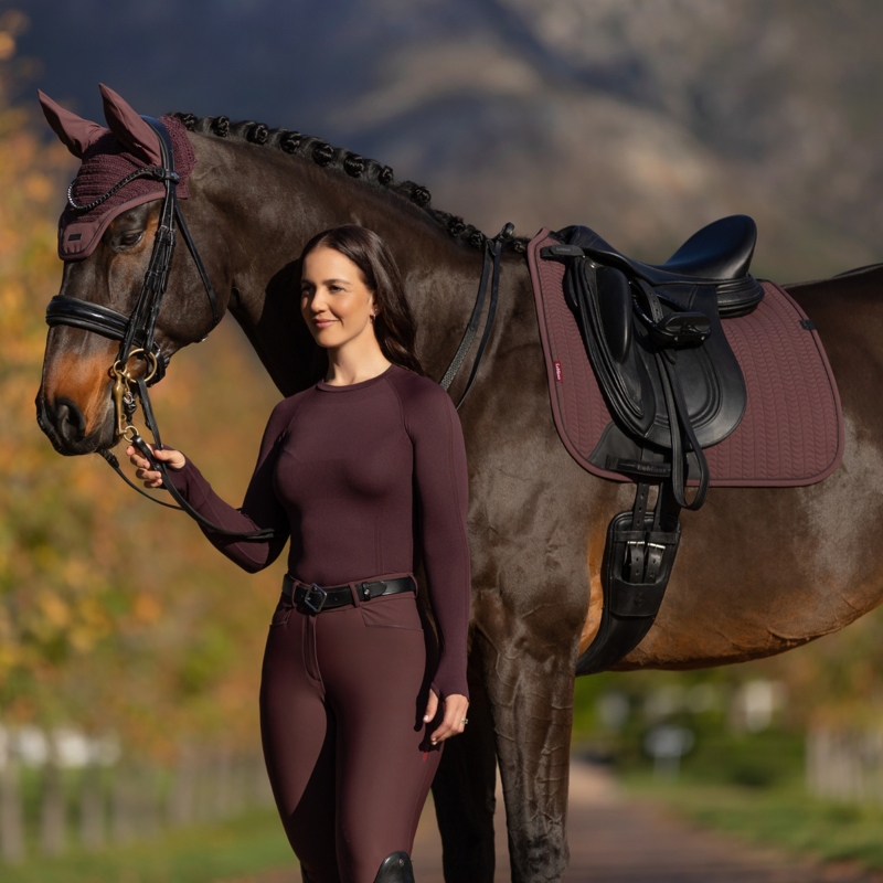 LeMieux Essence Dressage Square - Damson-5