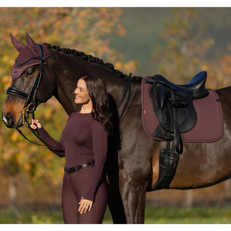 LeMieux Essence Dressage Square - Damson-2