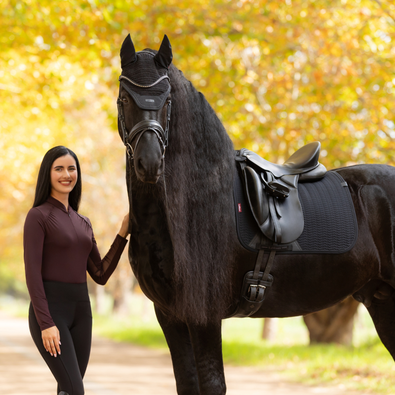 LeMieux Essence Dressage Square - Black-3