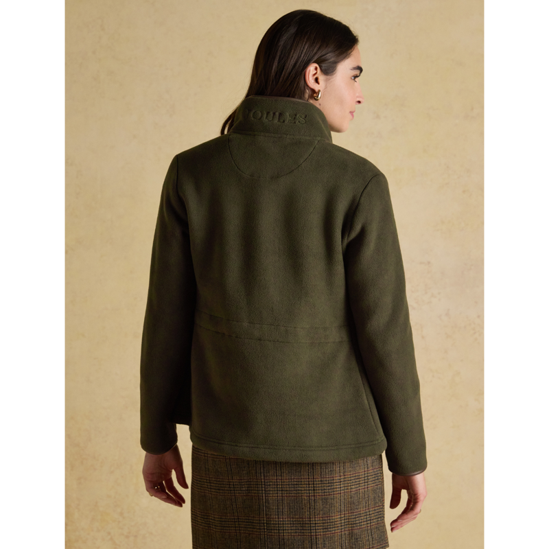 Joules Ladies Heritage Full Zip Through Fleece - Green-3
