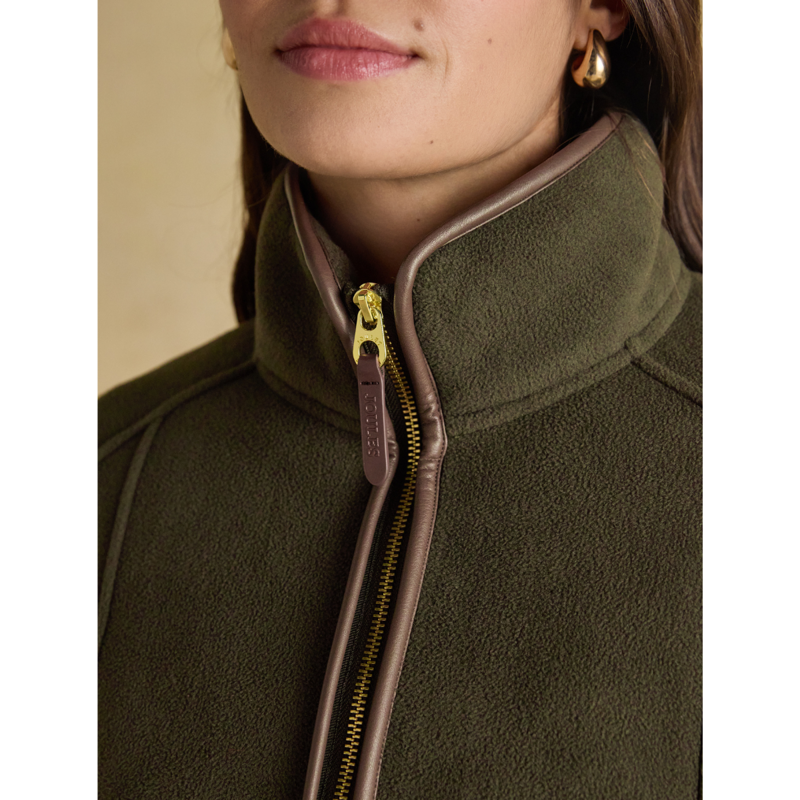 Joules Ladies Heritage Full Zip Through Fleece - Green-8