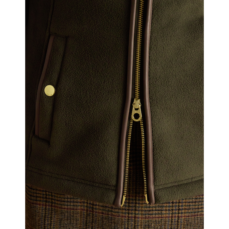 Joules Ladies Heritage Full Zip Through Fleece - Green-6