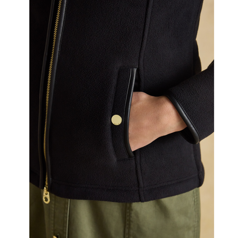 Joules Ladies Heritage Full Zip Through Fleece - Black-9