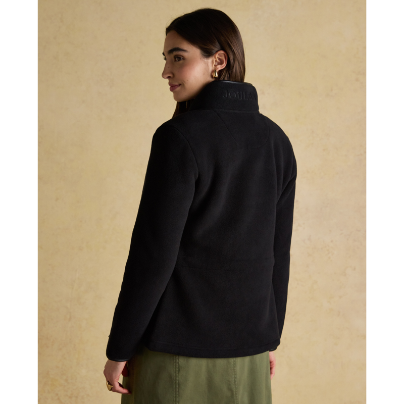 Joules Ladies Heritage Full Zip Through Fleece - Black-3