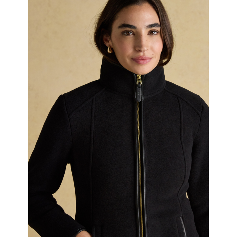 Joules Ladies Heritage Full Zip Through Fleece - Black-4