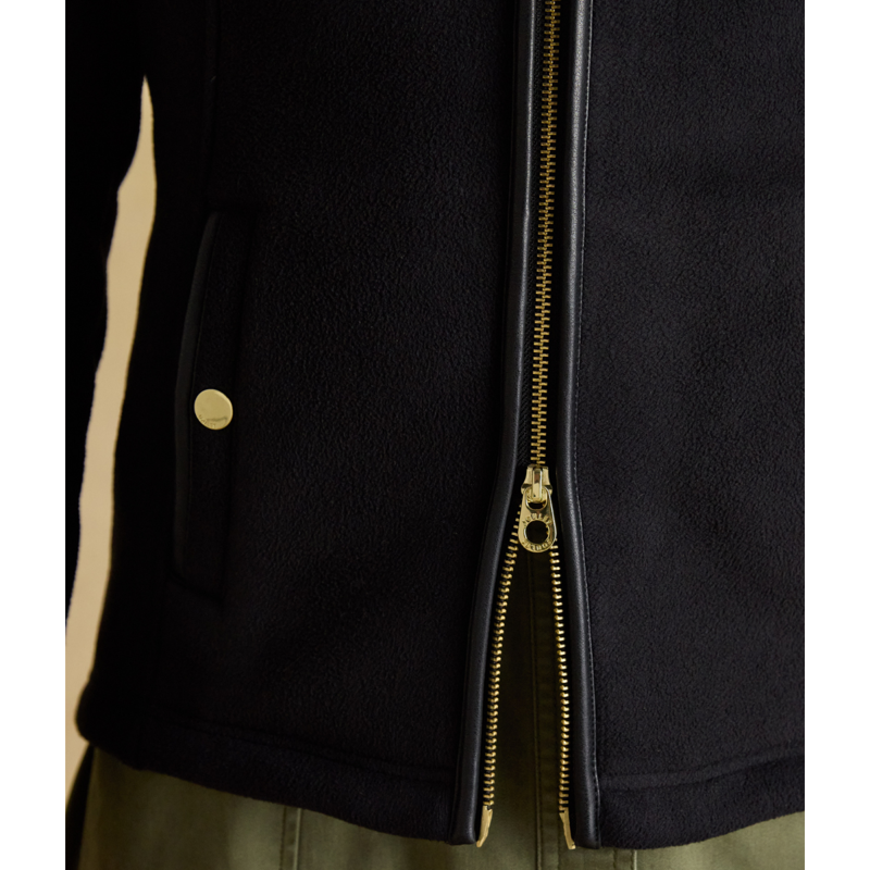 Joules Ladies Heritage Full Zip Through Fleece - Black-6