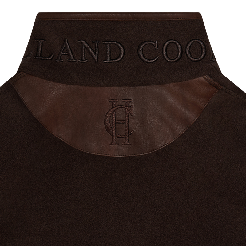 Holland Cooper Country Fleece Quarter Zip - Chocolate-6