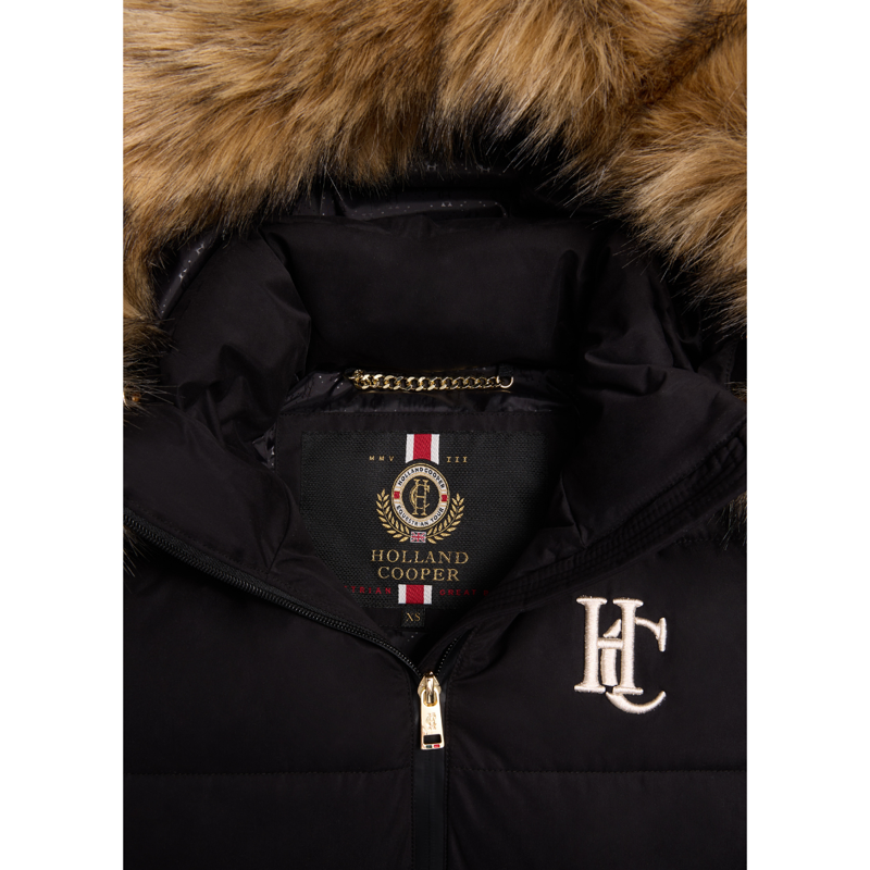 Holland Cooper Team Padded Coat - Black-8