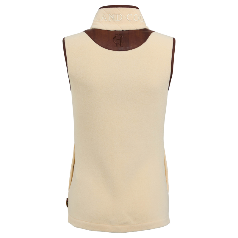 Holland Cooper Country Fleece Gilet - Cream-4