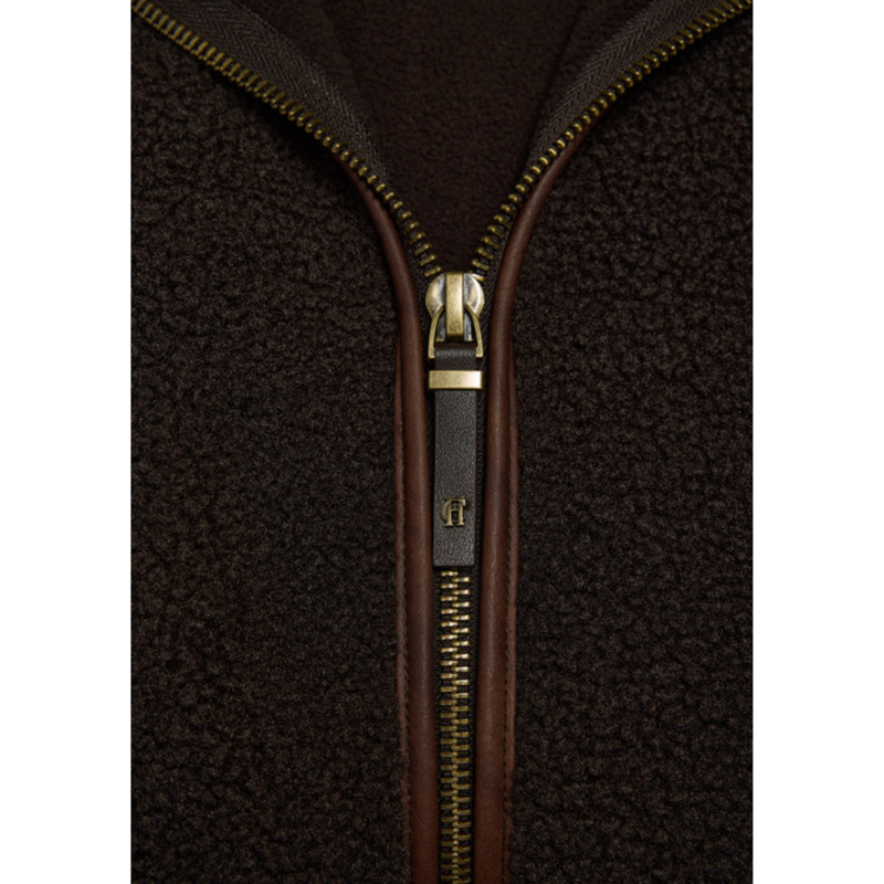 Holland Cooper Country Fleece Gilet - Chocolate Borg-7