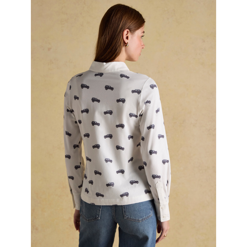 Joules x Eleanor Tomlinson Cotton-Rich Jersey Shirt - Cream 4x4-2