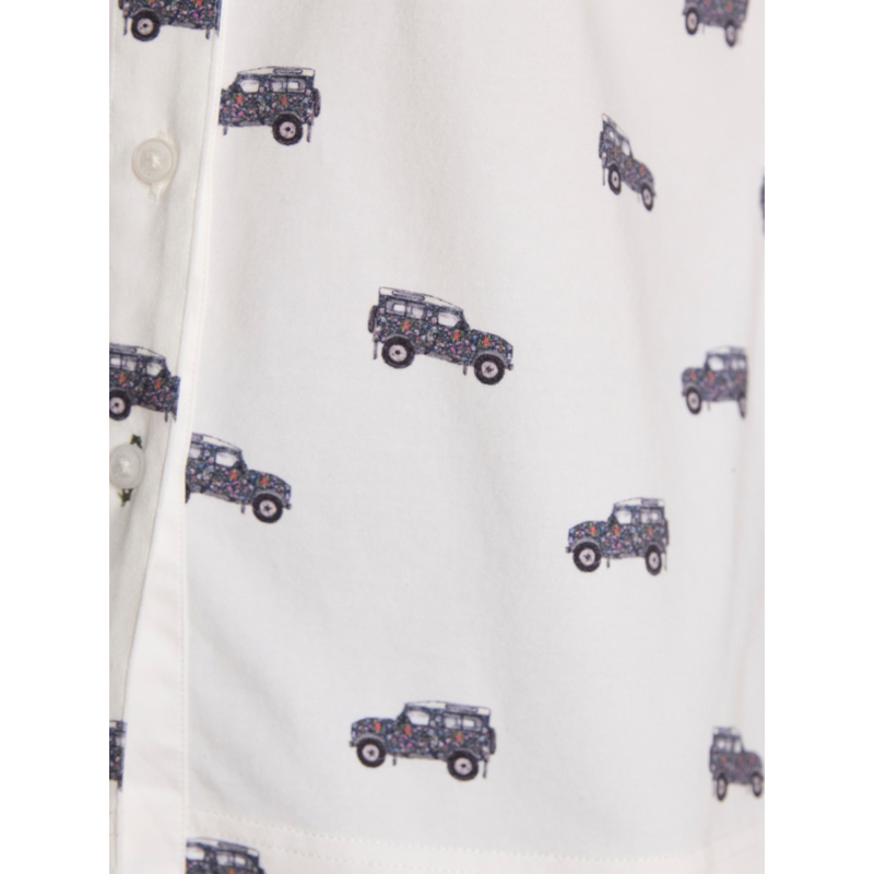 Joules x Eleanor Tomlinson Cotton-Rich Jersey Shirt - Cream 4x4-5