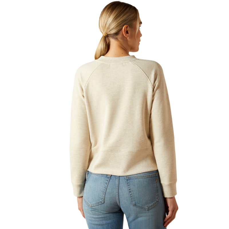 Ariat Women's Martine Sweatshirt - Pelican Heather-1