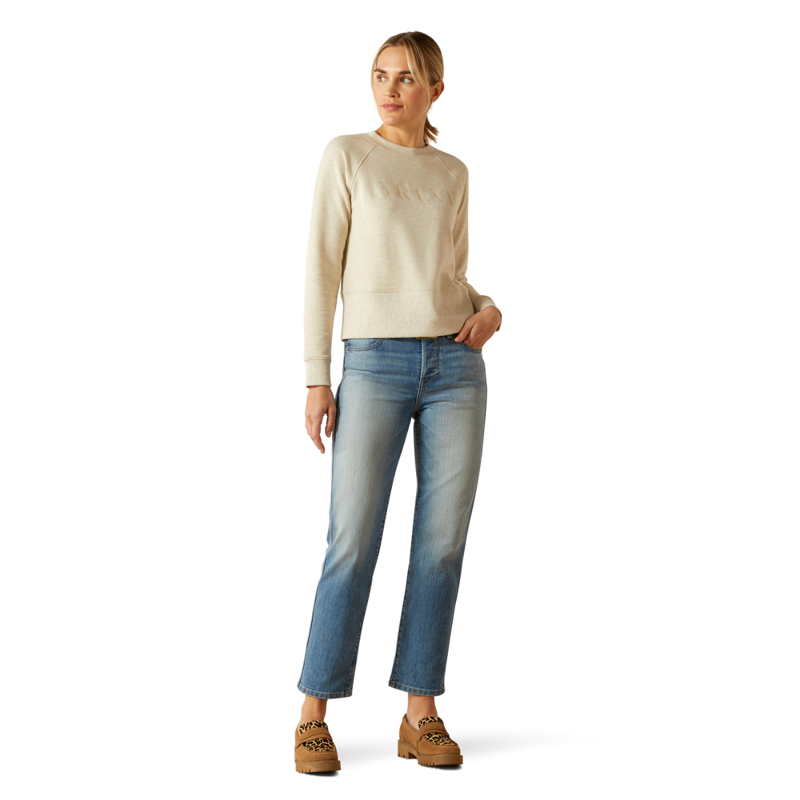 Ariat Women's Martine Sweatshirt - Pelican Heather-3