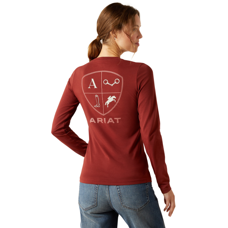Ariat Women's Eq Icons T-Shirt - Madder Brown-1