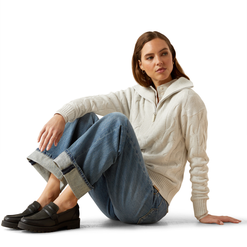 Ariat Women's Alamere Sweater - Moonstruck Heather-4