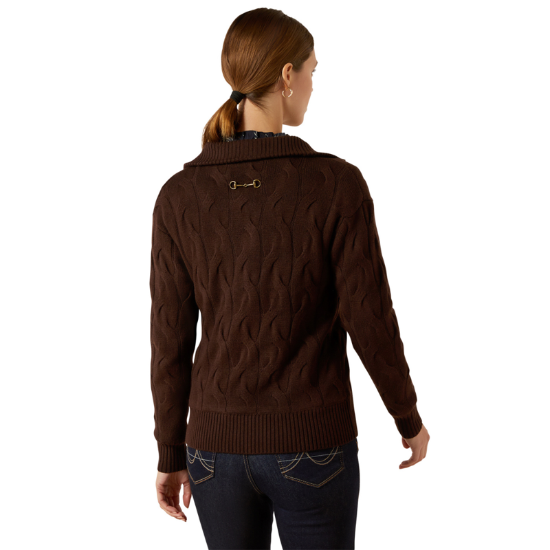 Ariat Women's Alamere Sweater - Coffee Bean-1