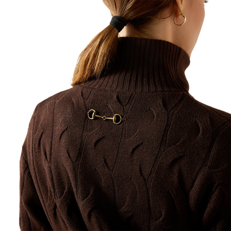 Ariat Women's Alamere Sweater - Coffee Bean-3