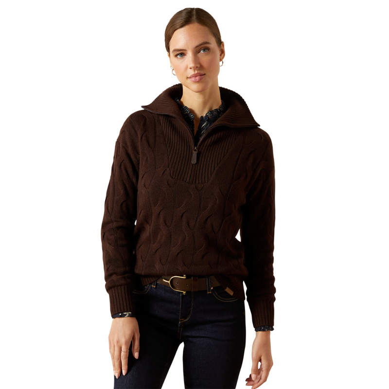 Ariat Women's Alamere Sweater - Coffee Bean