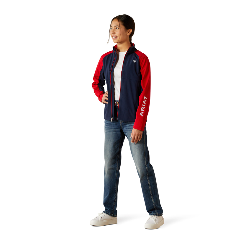 Ariat Youth Team EQ Jacket - Navyt/Red-4