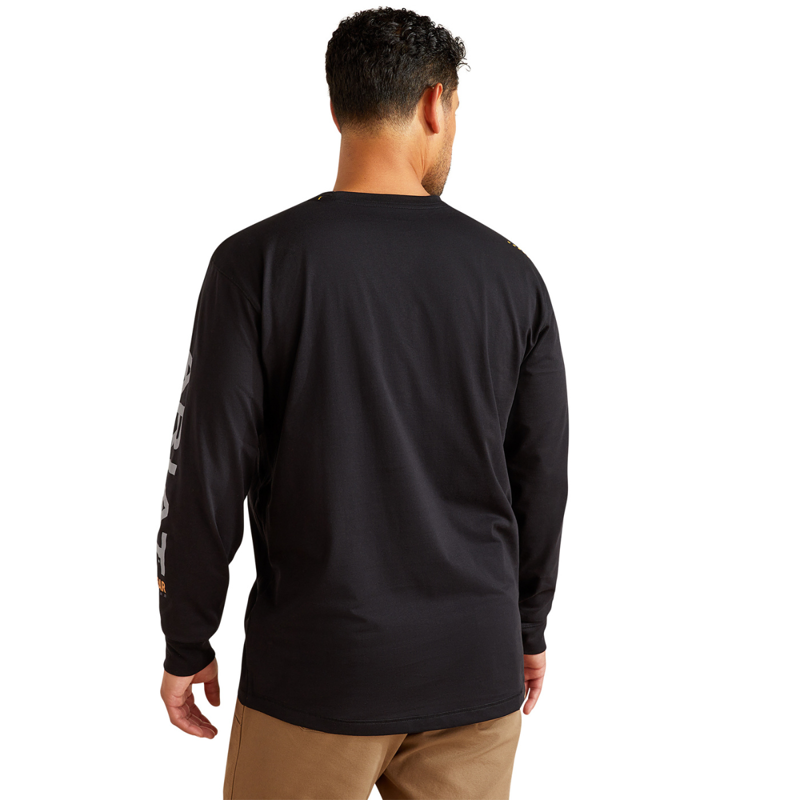 Ariat Men's Rebar Workman Logo T-Shirt - Black Alloy-1