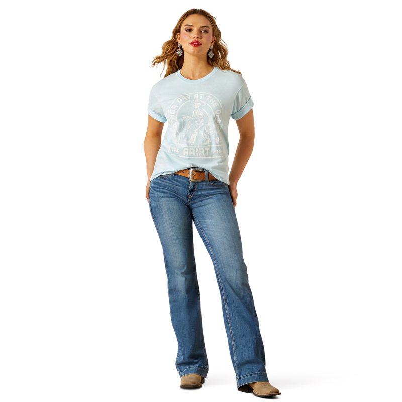 Ariat Women's Another Day T-Shirt - Vintage Lagoon-3