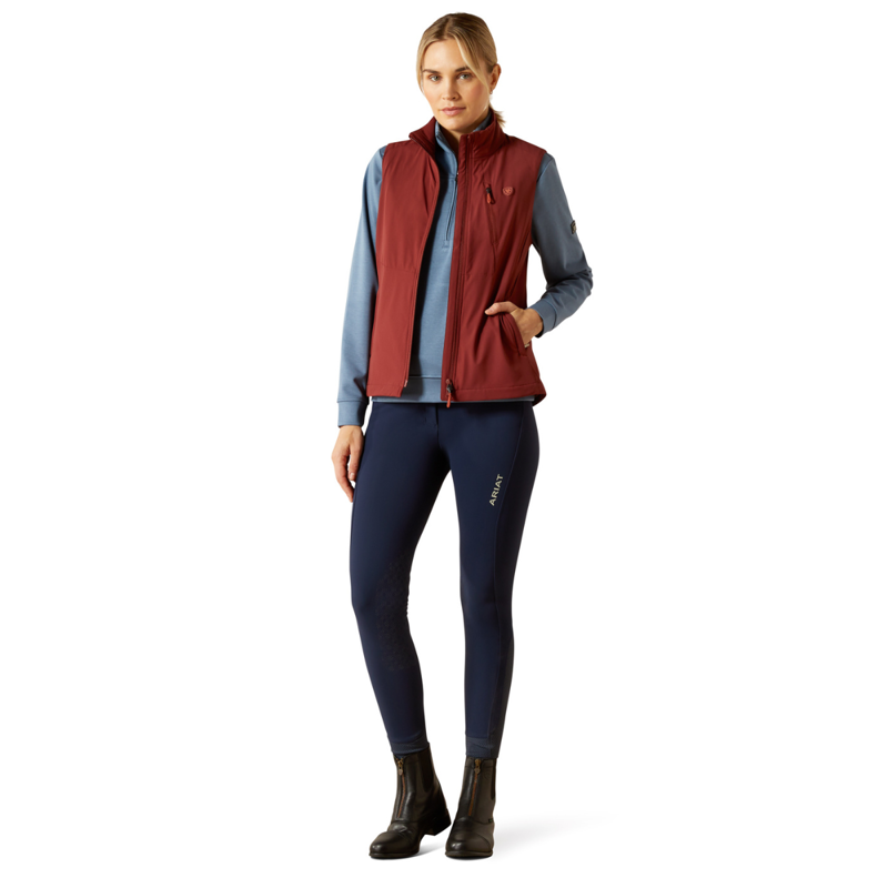 Ariat Women's Rion StretchShell Insulated Vest - Madder Brown-3