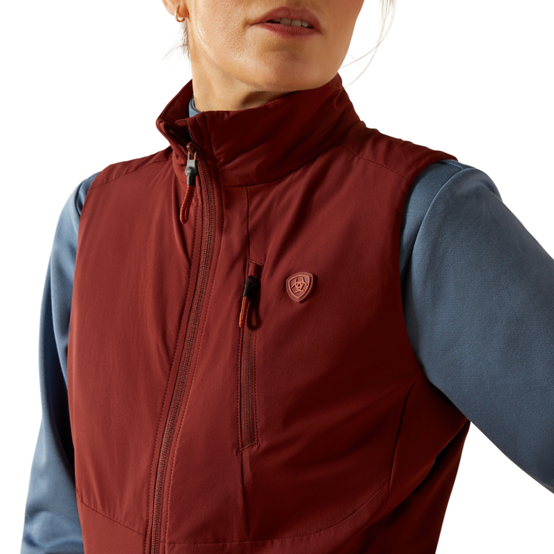Ariat Women's Rion StretchShell Insulated Vest - Madder Brown-2