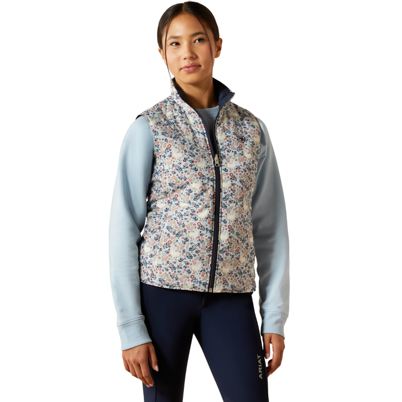 Ariat Youth Bella Reversible Insulated Vest - Posey Pony Print