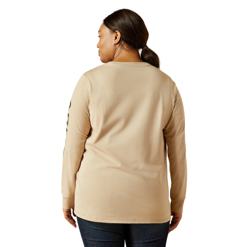 Ariat Women's Rebar Workman Logo T-Shirt - String/Black-3